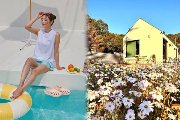 하이브 빌리지 수영장, 낮잠소리 외관 / 사진=hive_village,?natzamsori 인스타그램 하이브 빌리지 수영장, 낮잠소리 외관 / 사진=hive_village,?natzamsori 인스타그램