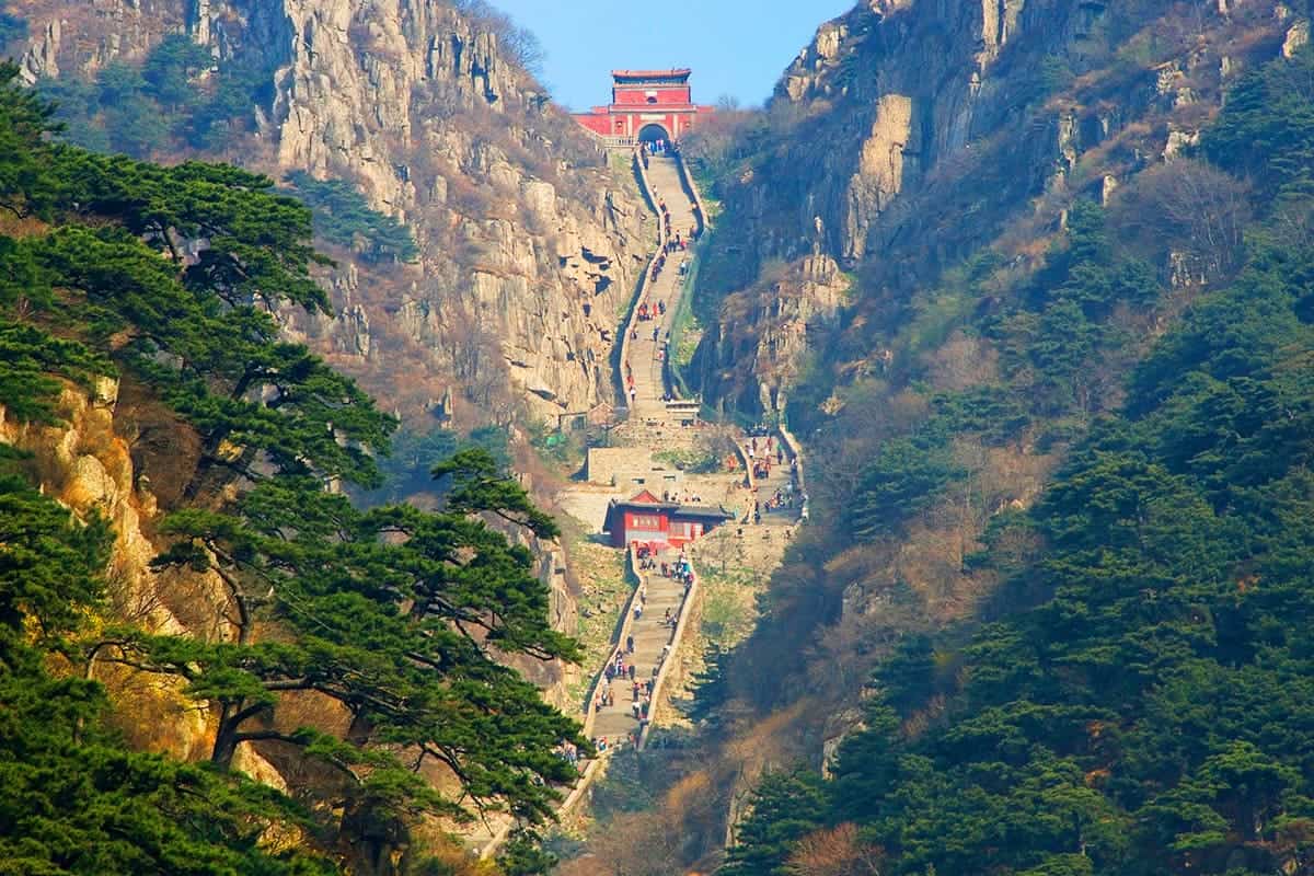 산동성 태산 풍경 산동성 태산 풍경