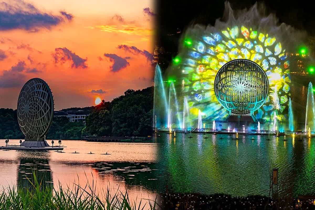 동탄호수공원 야경 / 사진=온라인커뮤니티