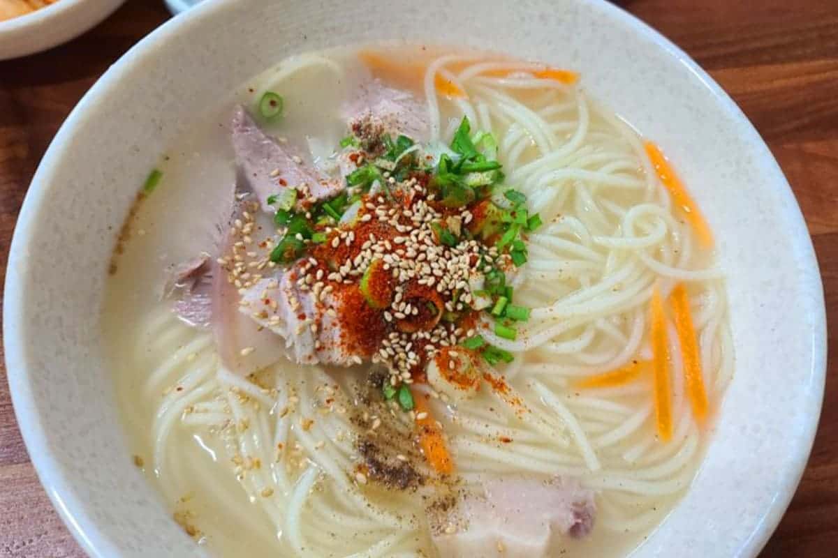 장수물식당 고기국수 