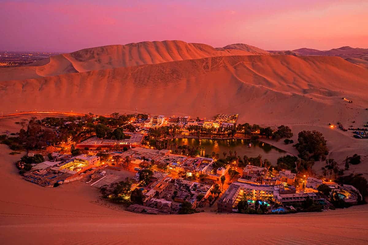 후아카치나 오아시스 야경 후아카치나 오아시스 야경