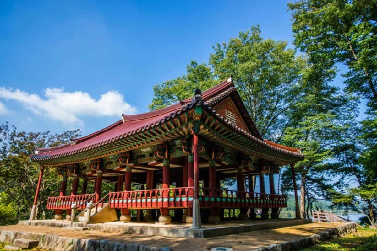 함벽정 풍경 