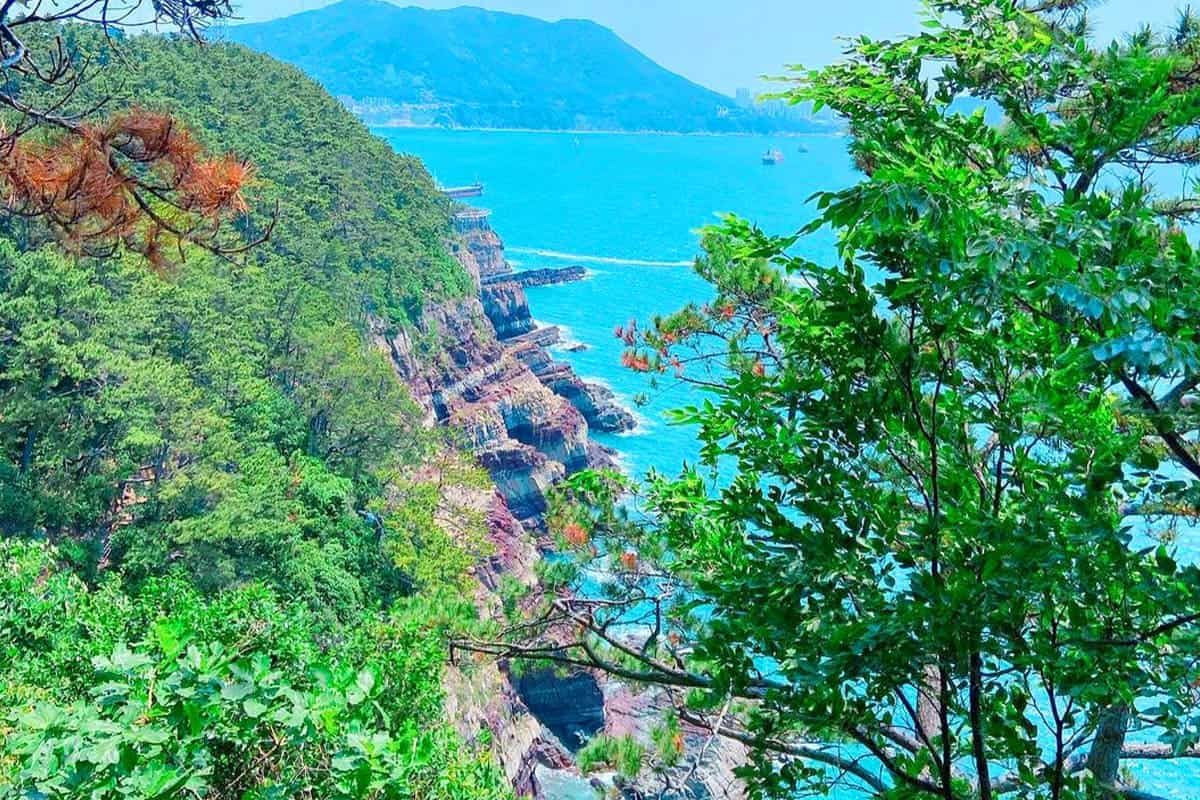 암남 공원 해안산책로 바다 풍경 암남 공원 해안산책로 바다 풍경