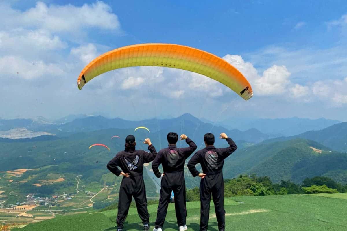 패러글라이딩 풍경 패러글라이딩 풍경