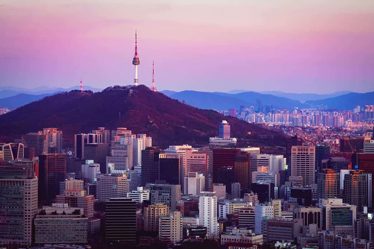 남산 일몰  