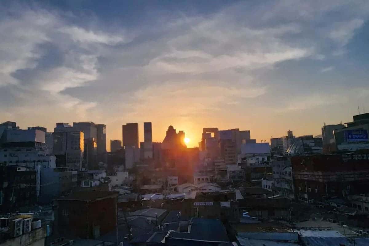 세운상가 일몰  