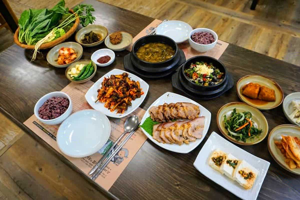 보자기 우렁쌈밥 정식 보자기 우렁쌈밥 정식