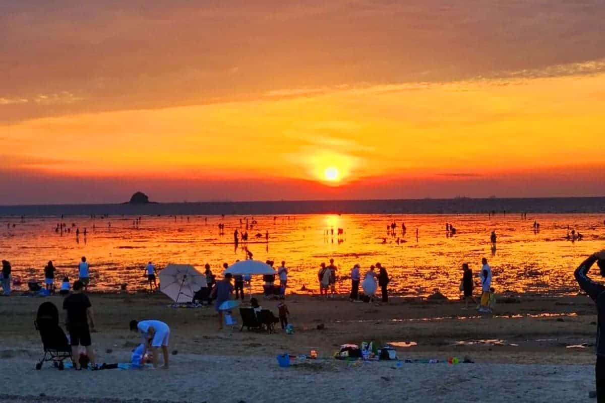 방아머리해변 석양 방아머리해변 석양