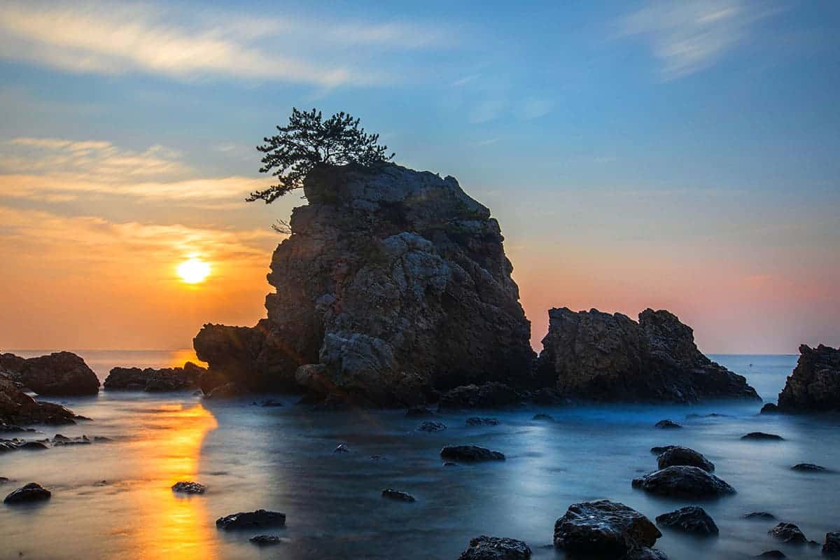 구룡포 해수욕장 풍경 
