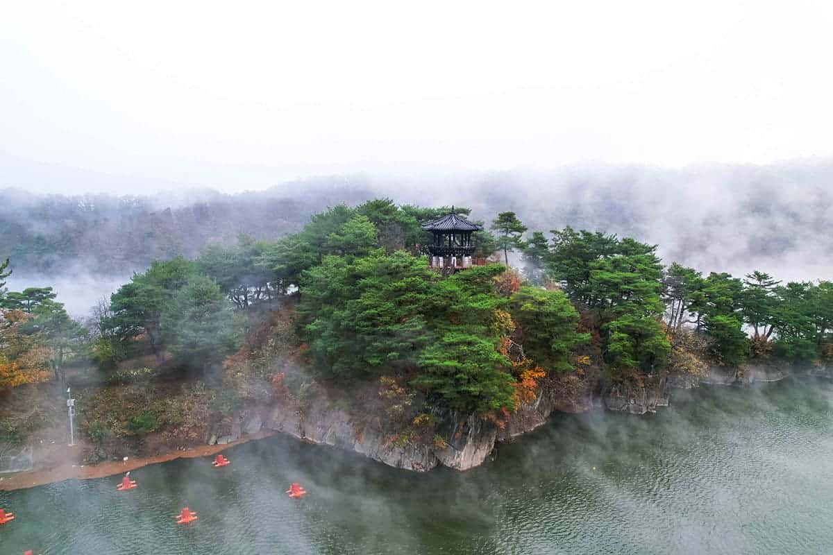 부소담악 해무 부소담악 해무