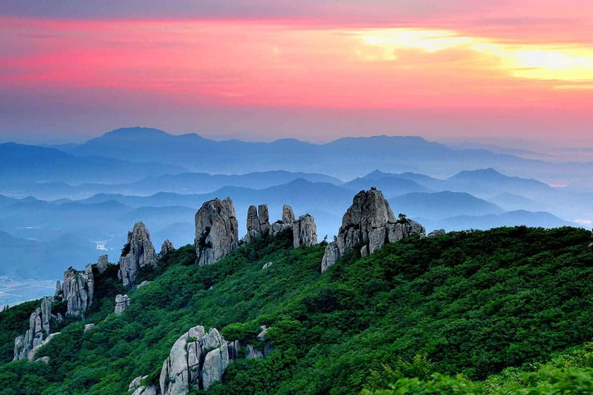 천관산 전경 천관산 전경