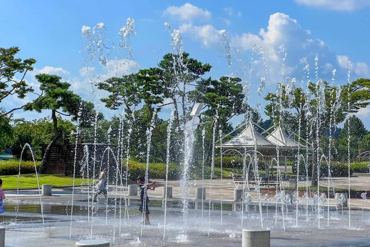 충주탄금공원 바닥분수 충주탄금공원 바닥분수