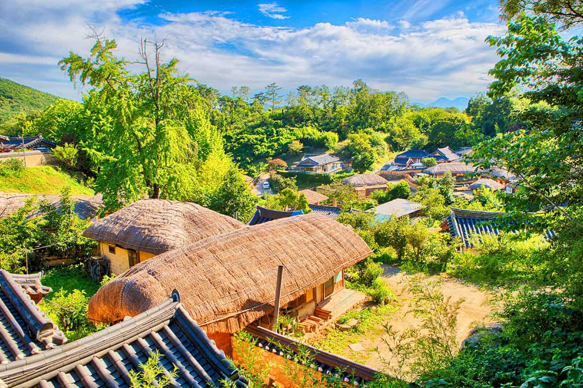 경주 양동마을 전경 