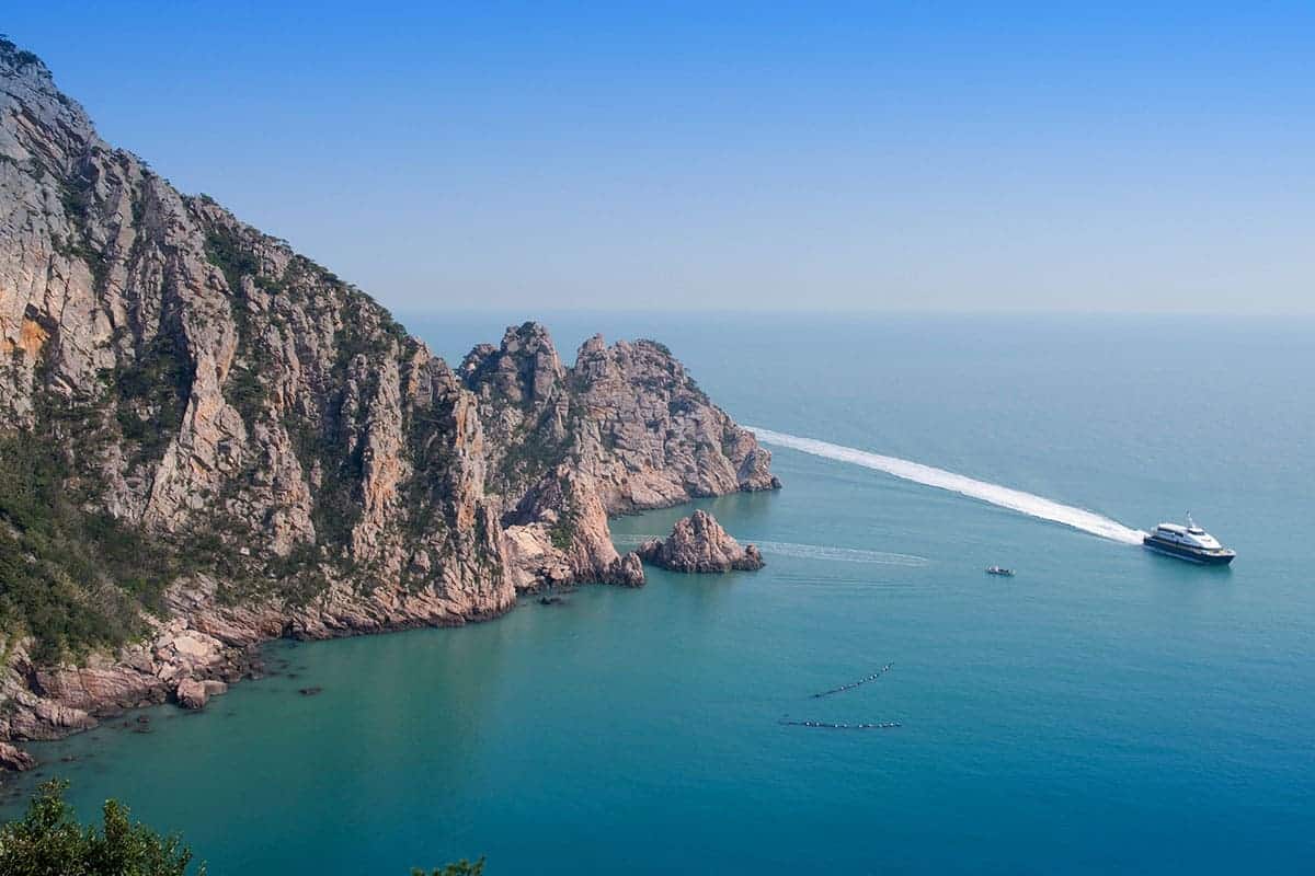 홍도 해안 전경  