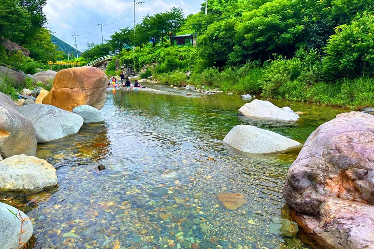 배내골 냇가 풍경 배내골 냇가 풍경