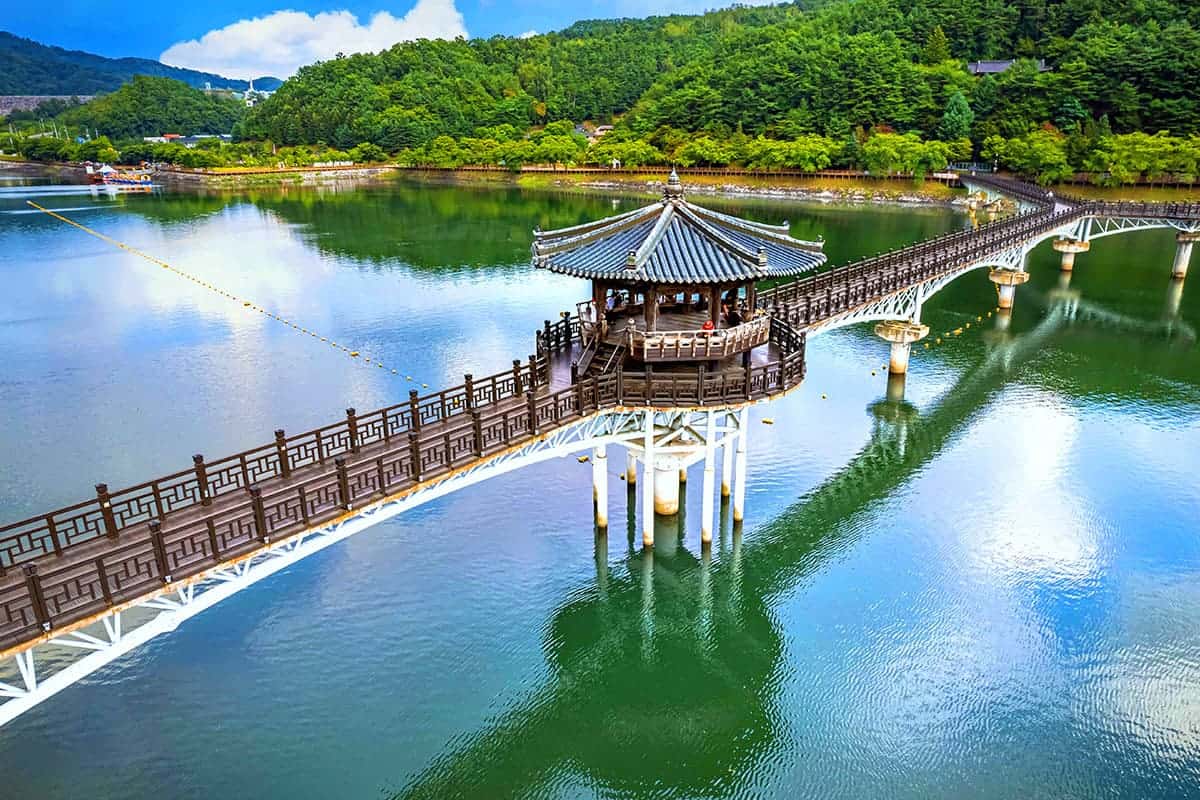 월영교 호수 풍경 월영교 호수 풍경