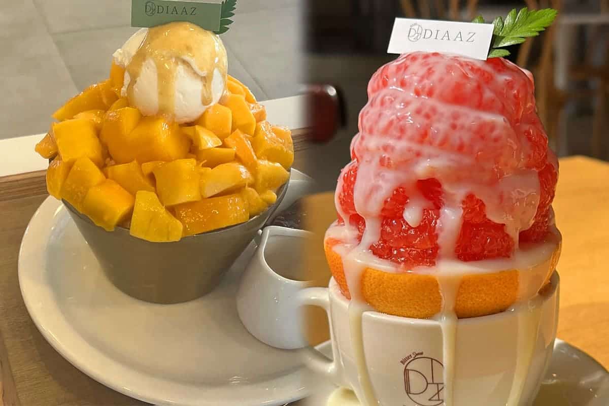카페 디아즈 생망고, 꿀자몽 빙수 카페 디아즈 생망고, 꿀자몽 빙수