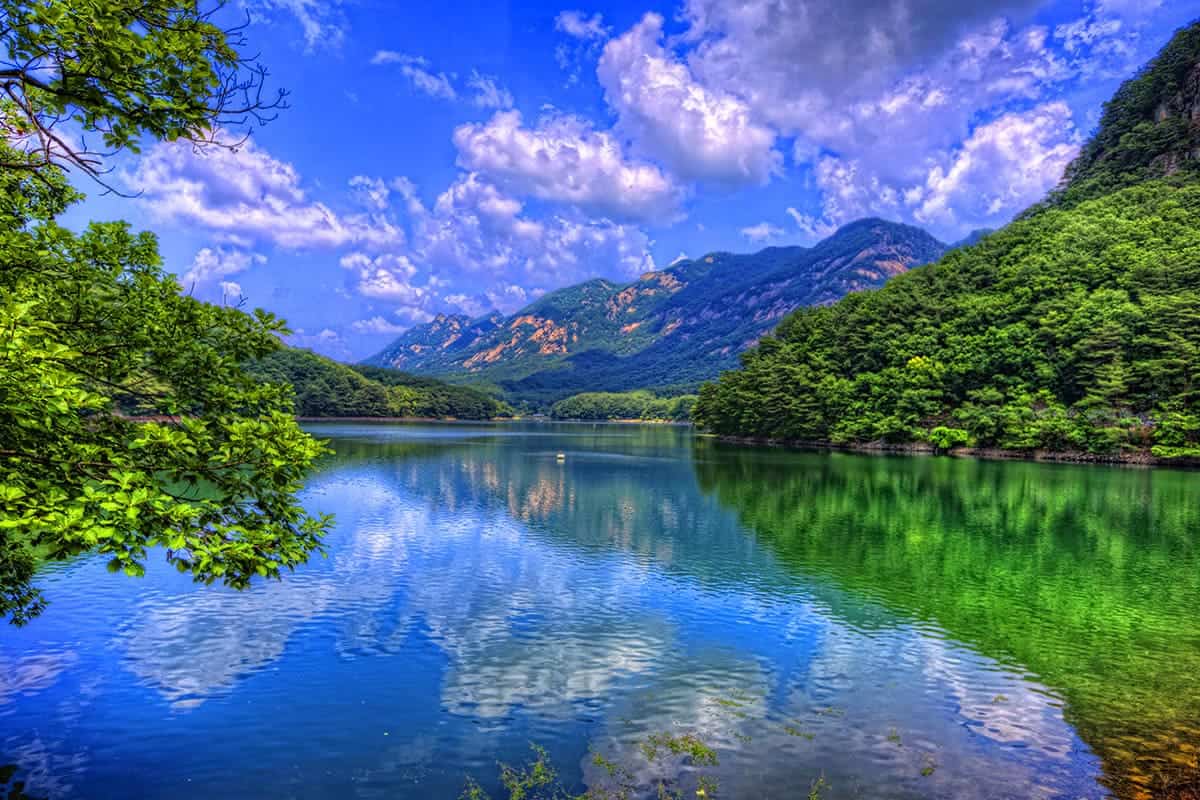 포천 산정호수 전경 포천 산정호수 전경