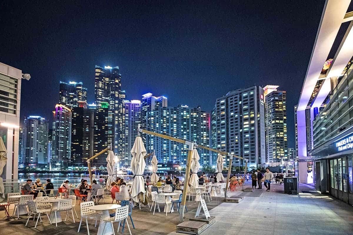 해운대 마린시티 화려한 야경 해운대 마린시티 화려한 야경