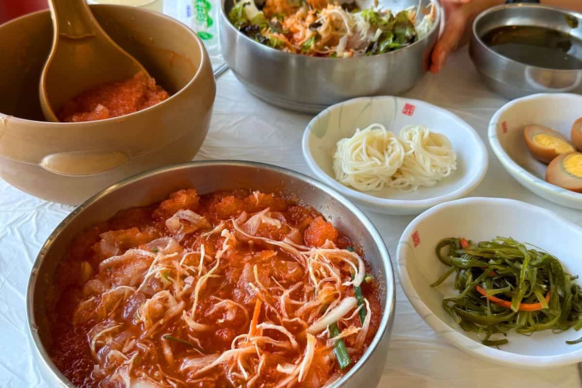 덕산바다횟집 물회 