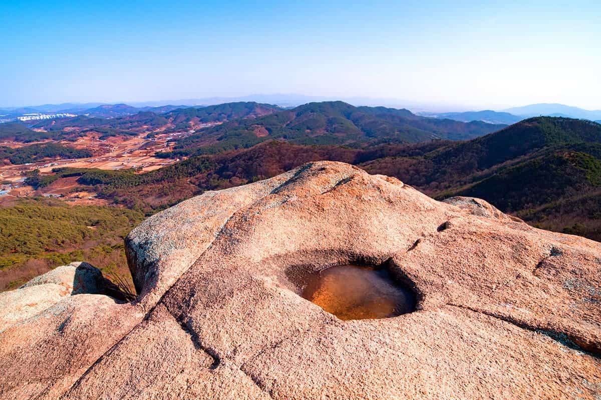팔봉산 가을 전경 팔봉산 가을 전경