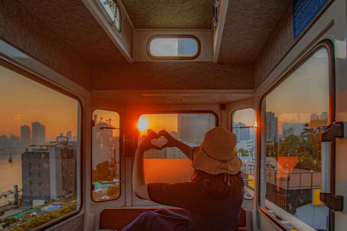 해운대 블루라인파크 노을 