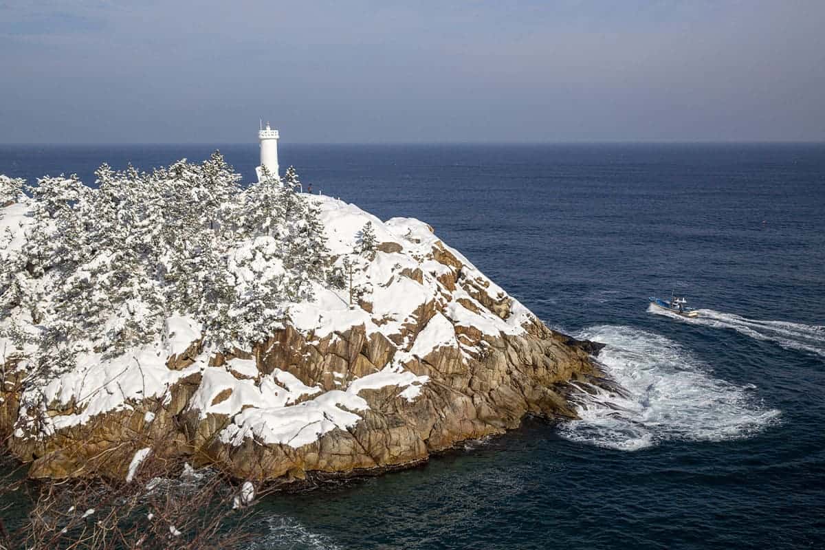 눈 내린 하조대 눈 내린 하조대