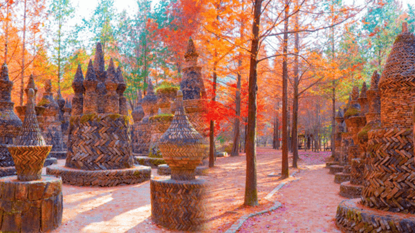 산림욕장 돌탑광장 / 사진=온라인커뮤니티 산림욕장 돌탑광장 / 사진=온라인커뮤니티