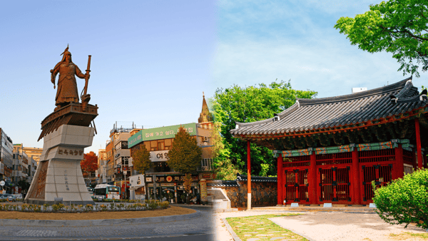 이순신광장 이순신장군 동상, 고소대 / 사진=게티이미지뱅크 이순신광장 이순신장군 동상, 고소대 / 사진=게티이미지뱅크