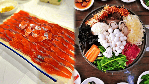 구천동송어마을 송어회, 산들애 버섯전골 / 사진=온라인커뮤니티 구천동송어마을 송어회, 산들애 버섯전골 / 사진=온라인커뮤니티