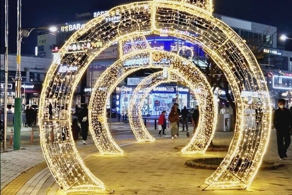 별빛거리 포토존 /사진=온라인커뮤니티 별빛거리 포토존 /사진=온라인커뮤니티