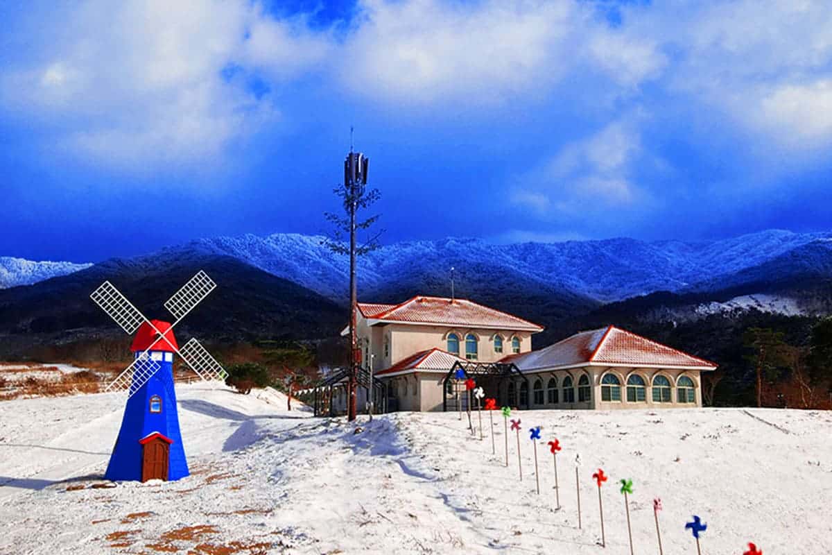 지리산 축제 설경