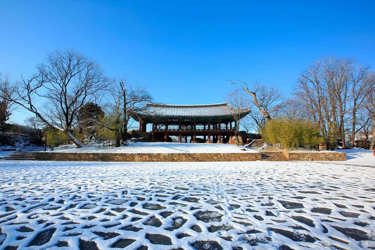 강원도 삼척 죽서루 설경 강원도 삼척 죽서루 설경