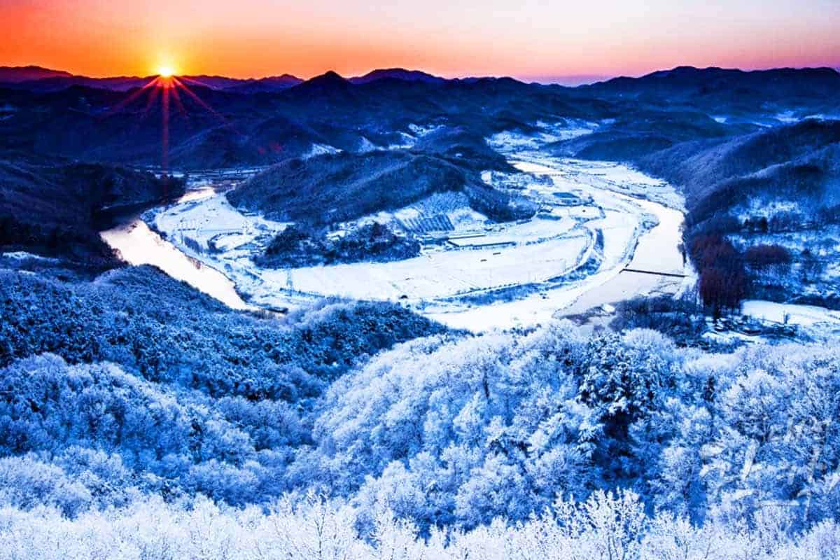 노루벌 설경 노루벌 설경