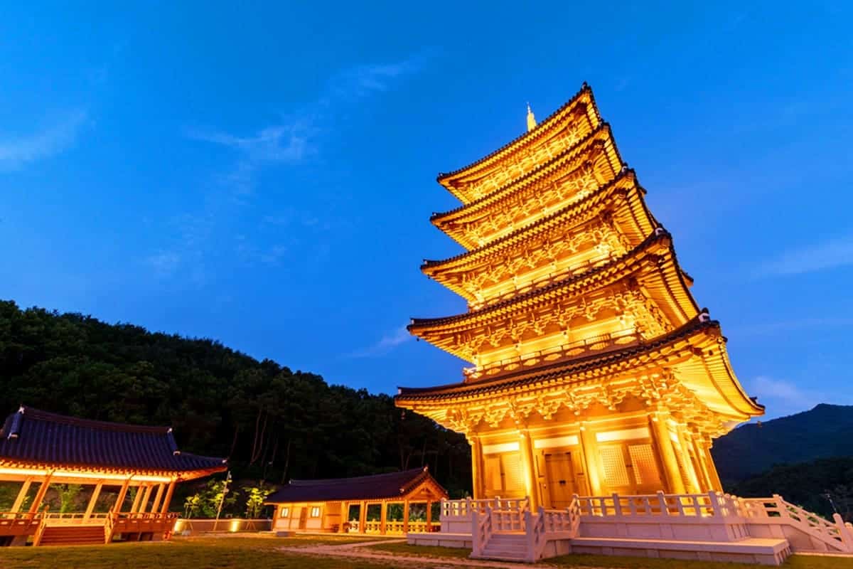 김천 사명대사공원 야경 김천 사명대사공원 야경