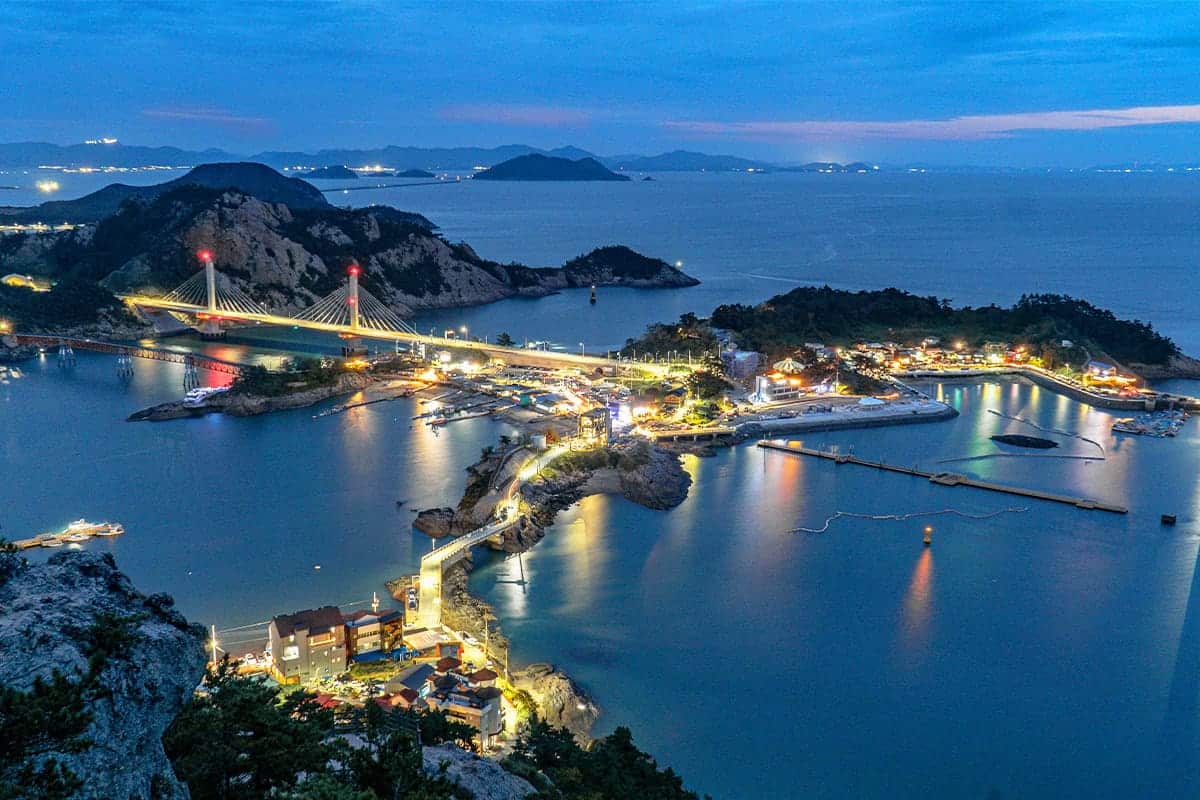 군산 장자도 야경
