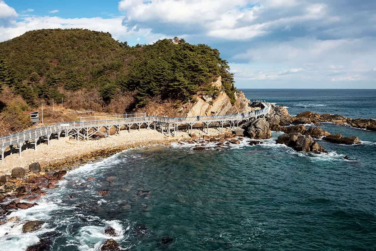 정동심곡 바다부채길 전경 정동심곡 바다부채길 전경
