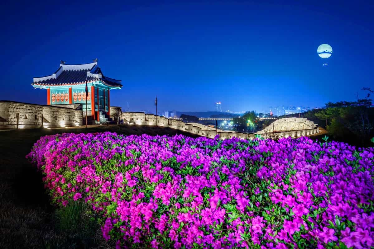 수원화성 야경 수원화성 야경