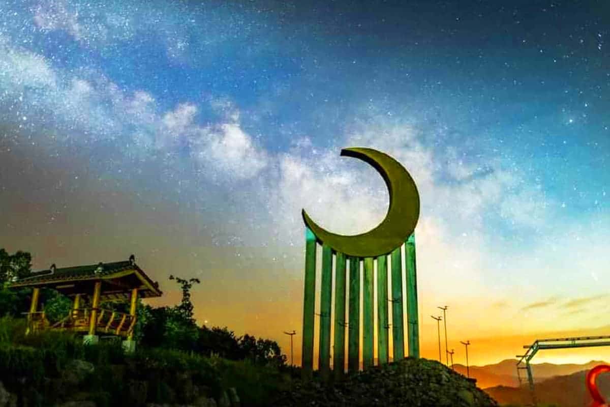 의성 달빛공원 야경 의성 달빛공원 야경
