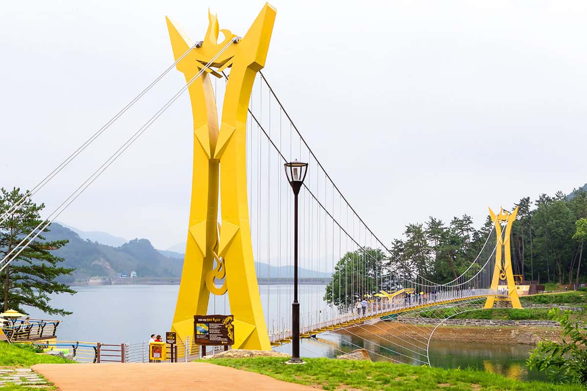 장성 옐로우 출렁다리 장성 옐로우 출렁다리