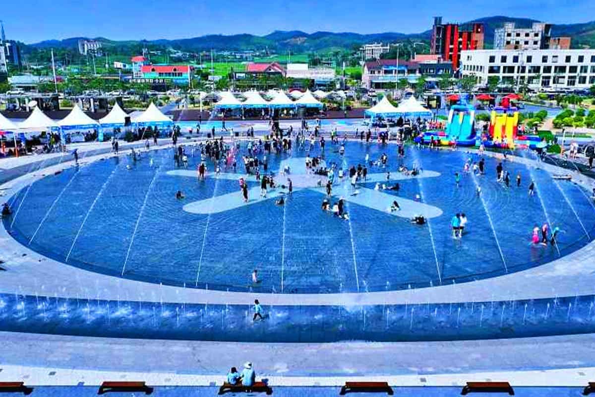 남당항 해양분수공원 시설