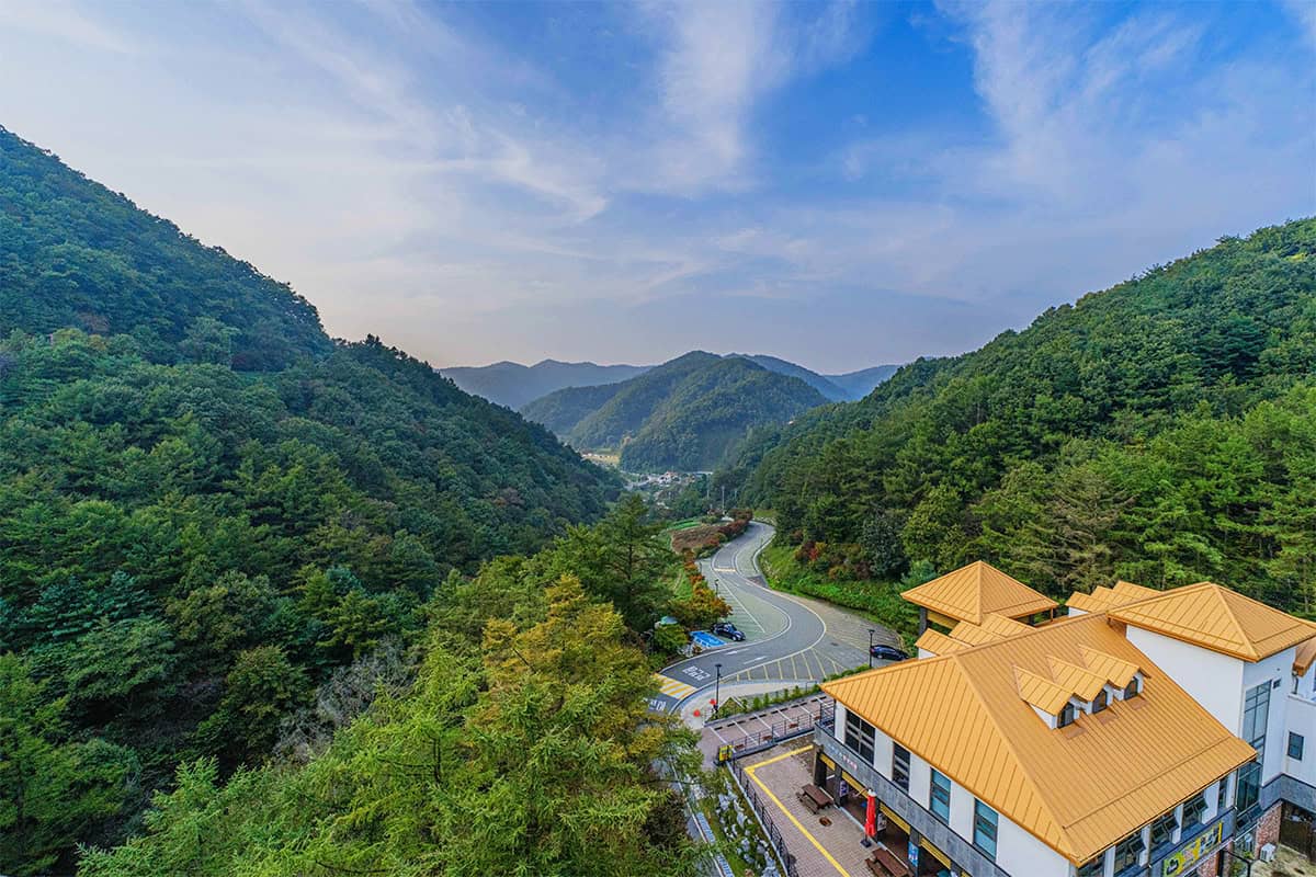 증평군 좌구산 자연휴양림 전경