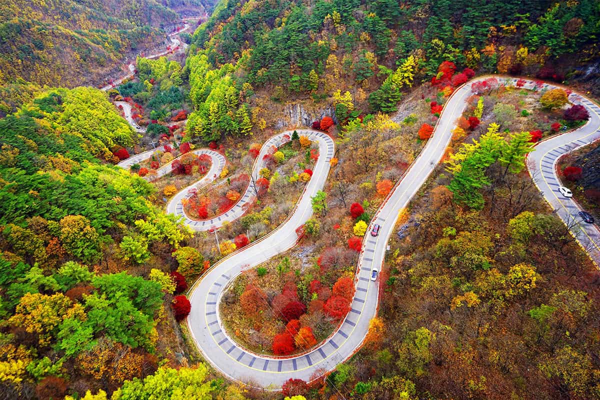 단양 보발재 항공샷 단양 보발재 항공샷