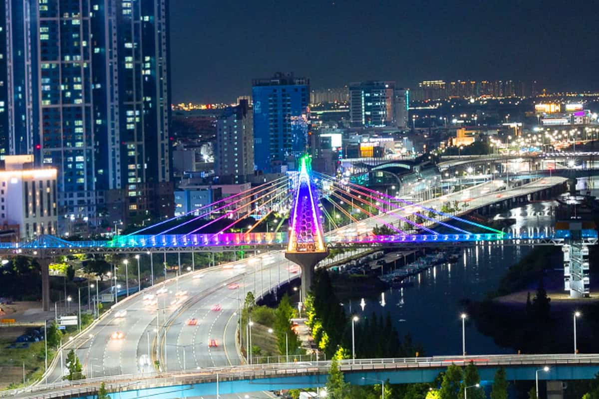 부산 금빛노을브릿지 전경 부산 금빛노을브릿지 전경