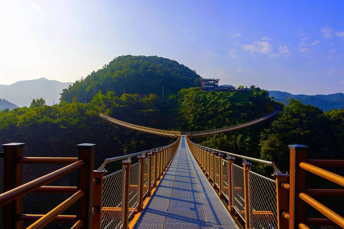 한탄강 y형 출렁다리