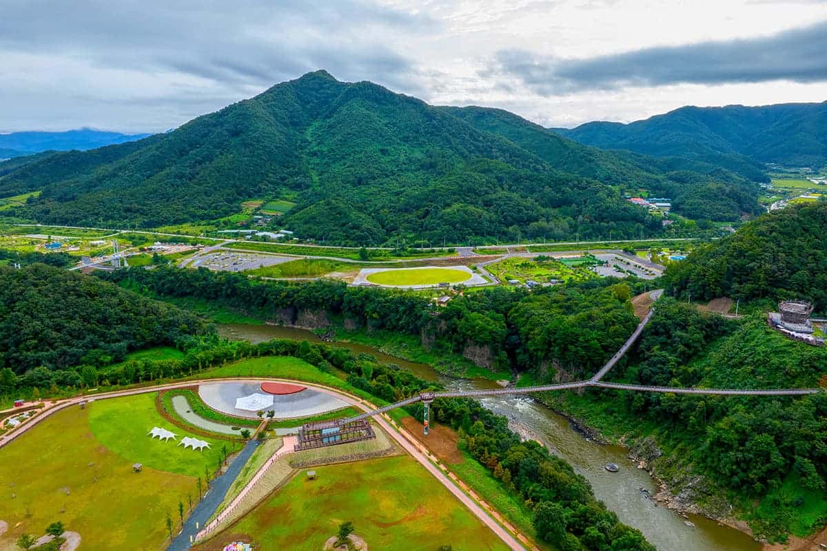 한탄강 출렁다리 전경