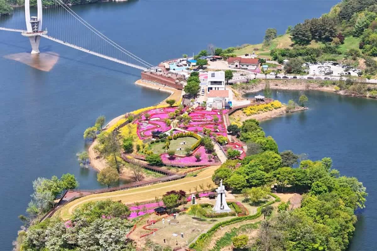 임실 붕어섬 전경 임실 붕어섬 전경