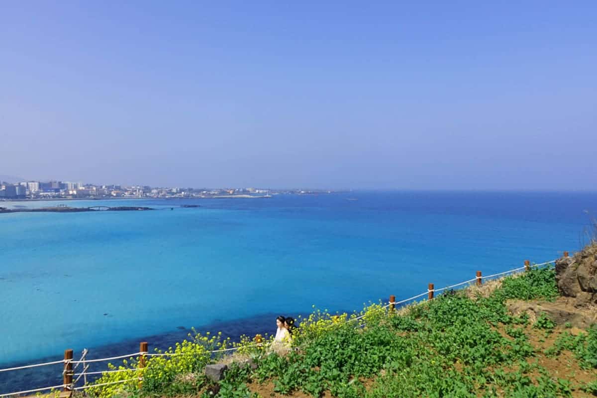 제주 함덕 서우봉 해변 풍경