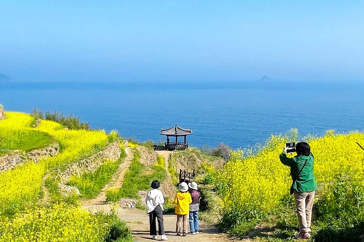 남해 다랭이마을 전경