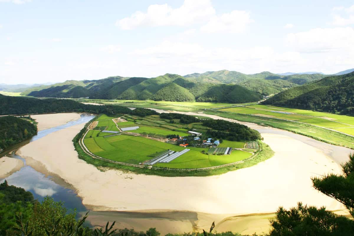 예천 회룡포마을 전경